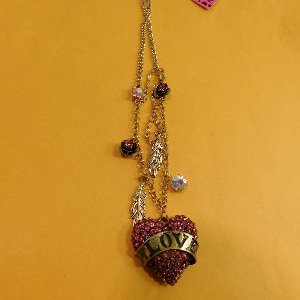 Betsey Johnson "Love" Necklace
